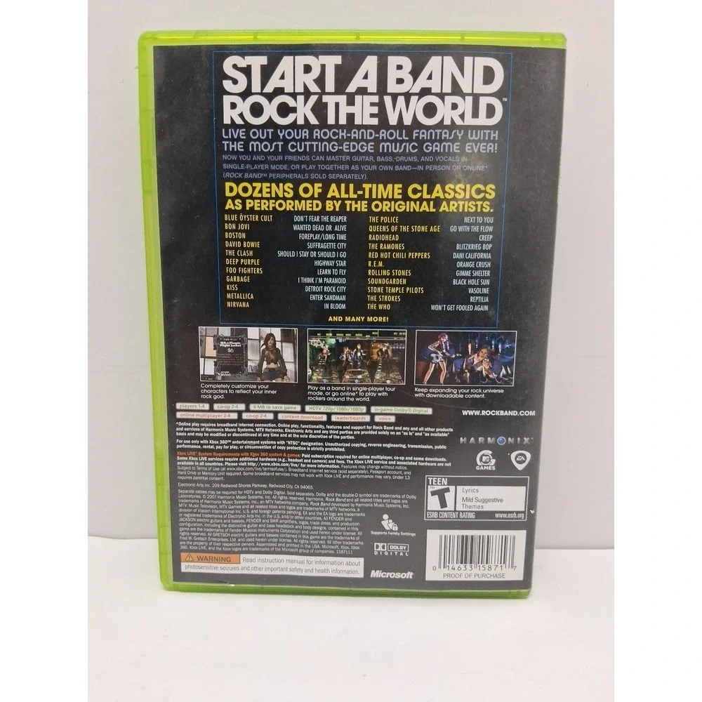Rock Band - Microsoft Xbox 360